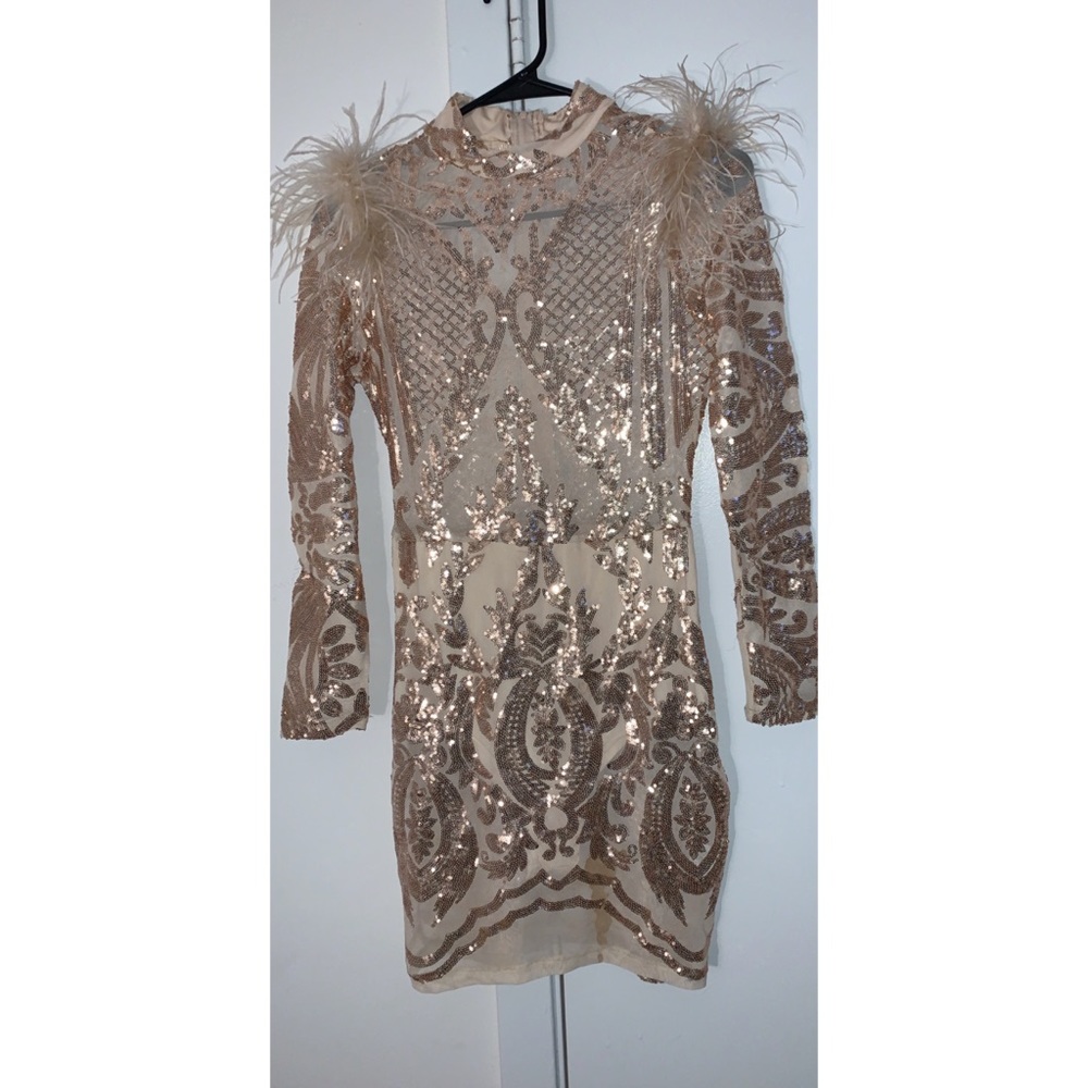 Nude Party Dress